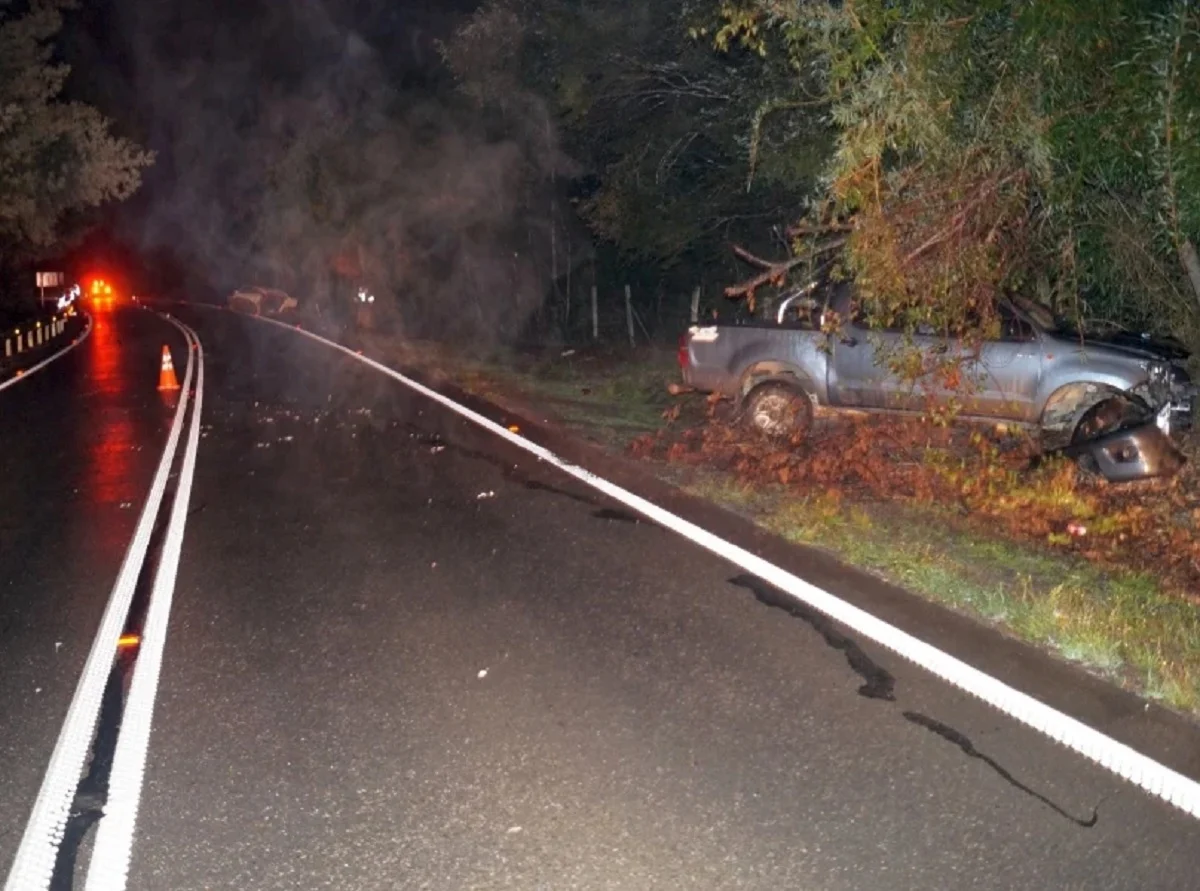 Choque frontal deja cuatro fallecidos y cinco lesionados en ruta que une Mehuín con San José